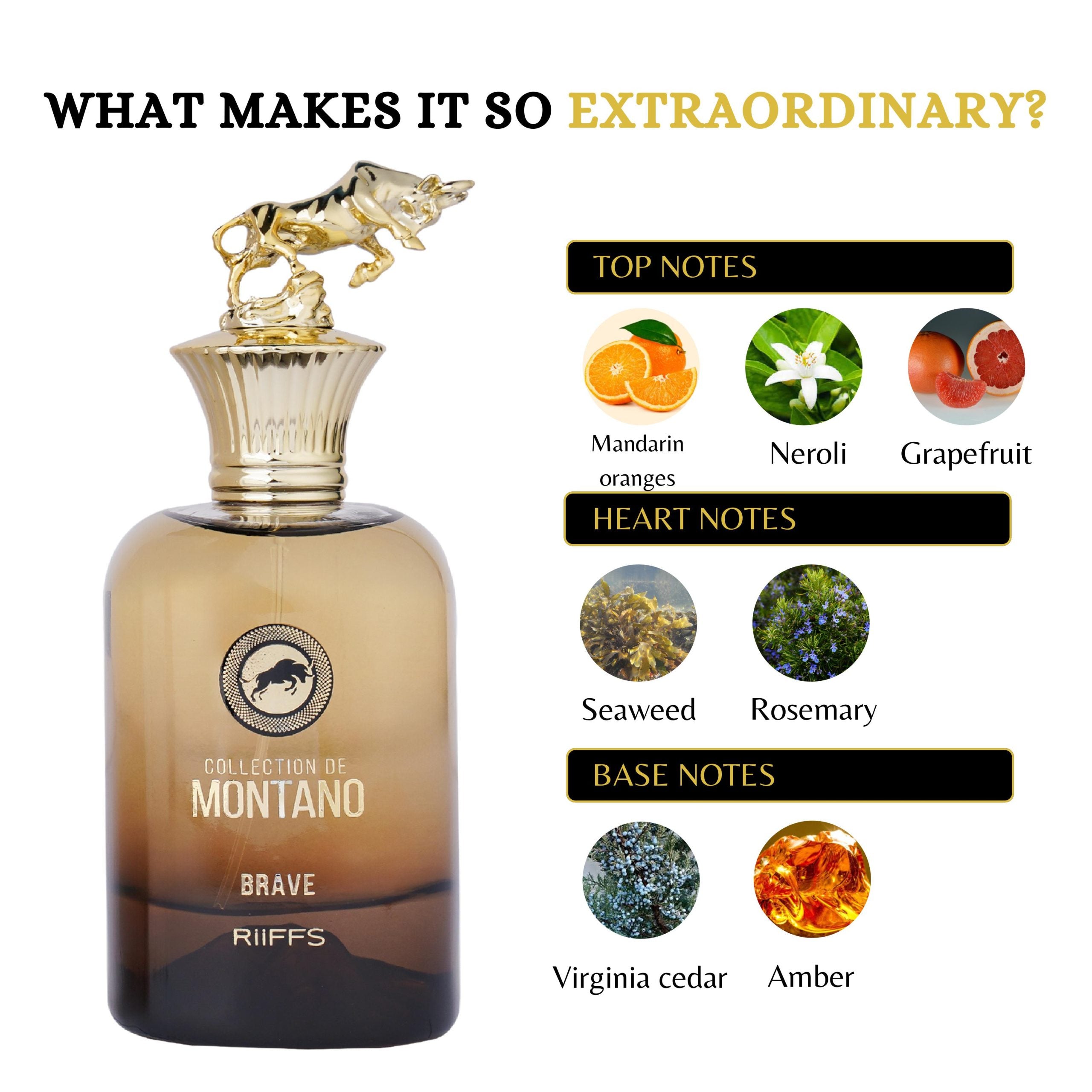 Riiffs Collection De Montano Brave Eau De Parfum, 3.4 fl oz